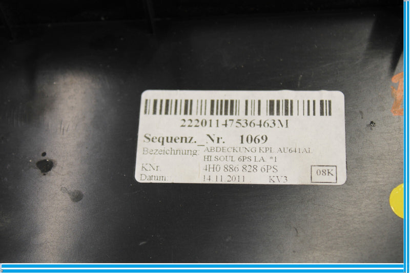 Load image into Gallery viewer, 11-18 Audi A8 Rear Seat Armrest Upper Opening Panel Trim Oem