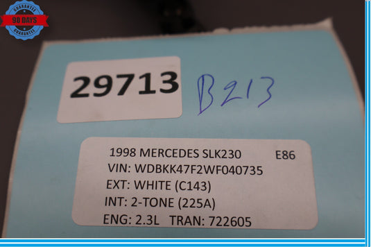 1998 Mercedes R170 SLK230 Rear Left Driver Suspension Height Level Sensor Oem