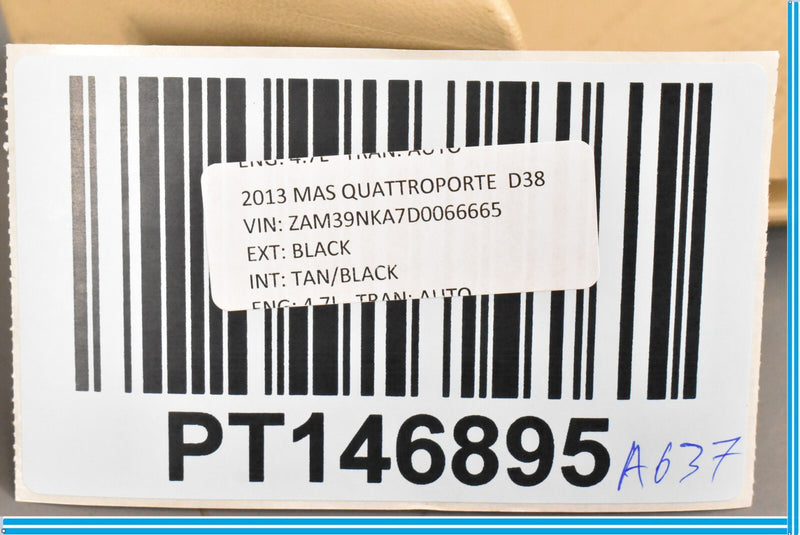 Load image into Gallery viewer, 09-13 Maserati Quattroporte M139 Front Left Inner Seat Cover Trim 40809305 Oem