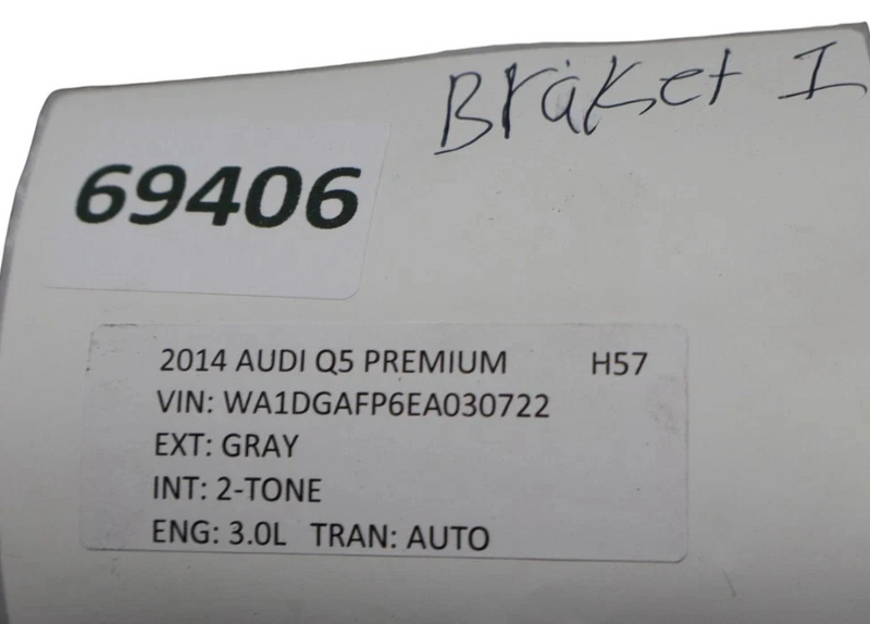 Load image into Gallery viewer, 09-17 Audi Q5 Rear Right Side Bumper Reinforcement Bar Bracket 8R0807332D Oem