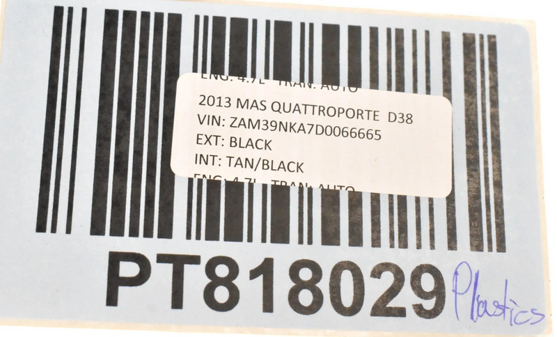 Load image into Gallery viewer, 03-13 Maserati Quattroporte Rear Right Passenger Window Weather Strip Seal Oem