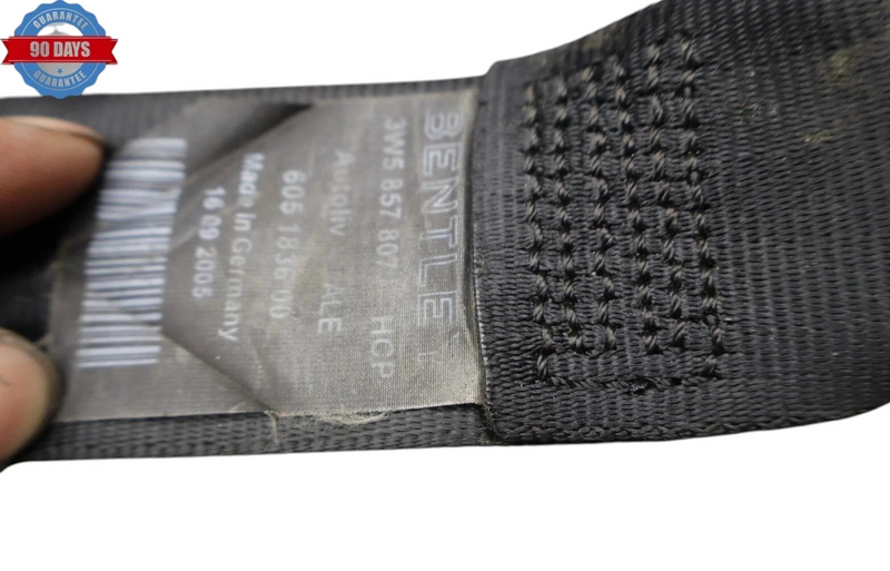 Load image into Gallery viewer, 06-13 Bentley Continental Flying Spur Rear Center Middle Seat Belt Black OEM