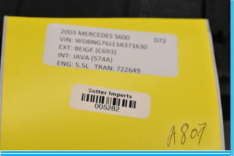 Load image into Gallery viewer, 03-06 Mercedes S500 S600 Front Left Side Seat Control Module Unit ECU Oem