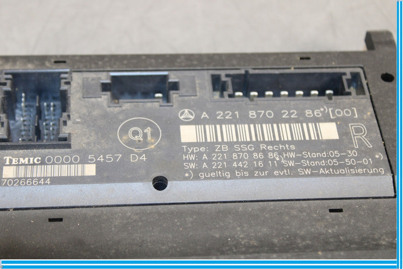 Load image into Gallery viewer, 07-09 Mercedes S550 W221 Front Right Passenger Under Seat Control Module Oem