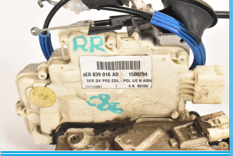 Load image into Gallery viewer, 2007-2010 AUDI A8 A8L S8 REAR RIGHT DOOR LOCK LATCH ACTUATOR 4E0839016AD OEM
