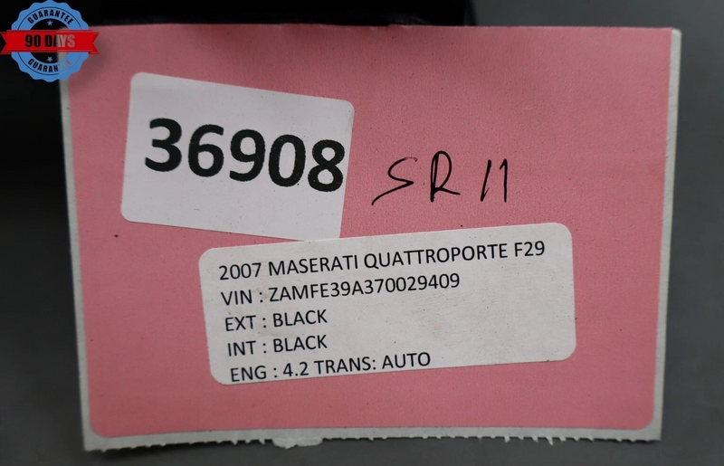 Load image into Gallery viewer, 03-13 Maserati Quattroporte Front Right Seat Rail Track Frame W/Motors Black Oem