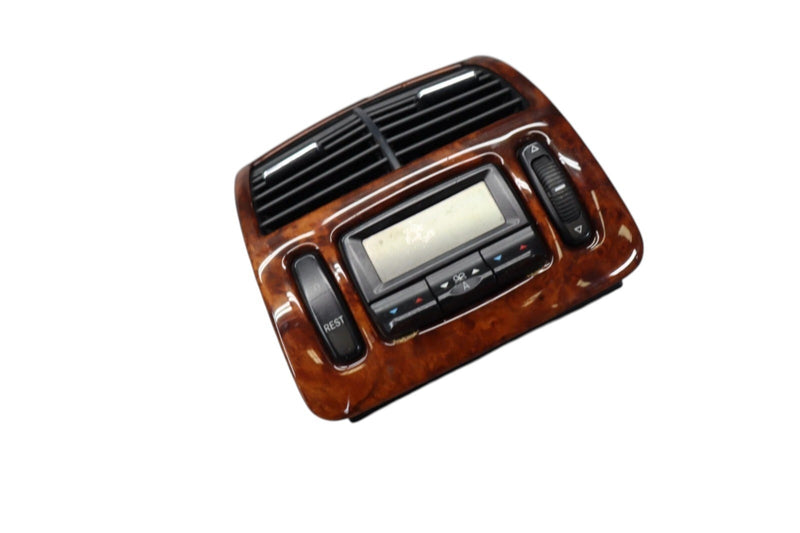 Load image into Gallery viewer, 00-06 Mercedes W220 S430 S55 AMG Rear Center Console A/C Air Vent Trim Wood OEM