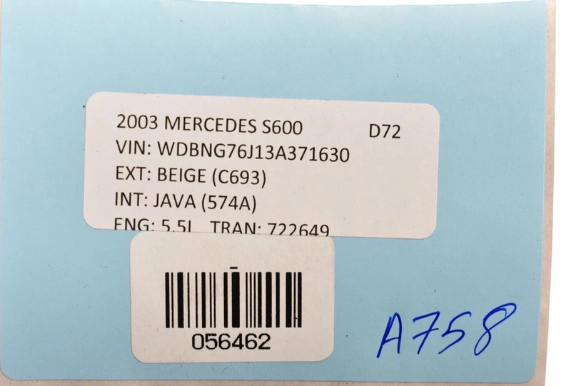 Load image into Gallery viewer, 03-06 Mercedes S500 S600 Front Center Console Cup Holder Black A2206800014Oem