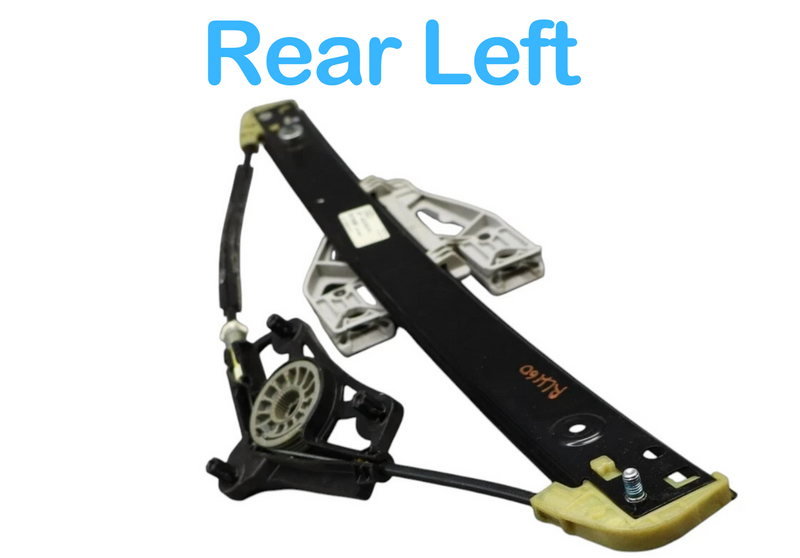 Load image into Gallery viewer, 12-18 Audi A6 Rear Left Driver Side Door Window Regulator Black 4G0839461 OEM