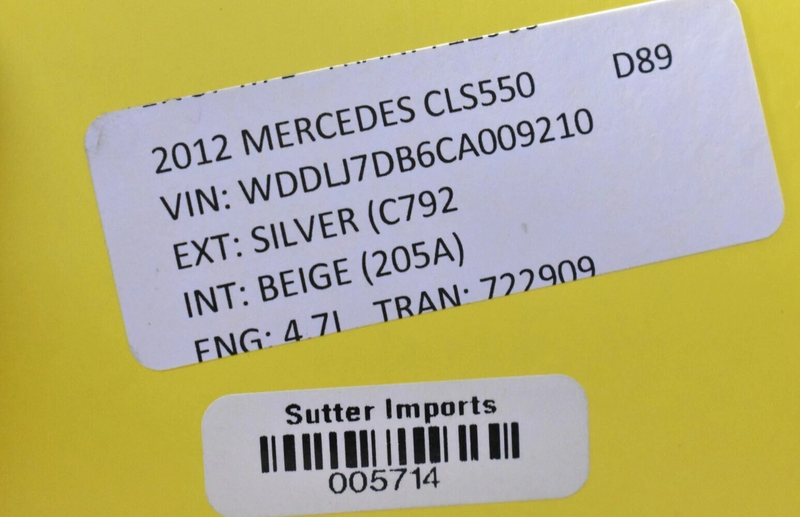 Load image into Gallery viewer, 12-14 Mercedes CLS550 W218 Rear Top Upper Seat Cushion Back Rest A2189200016 Oem