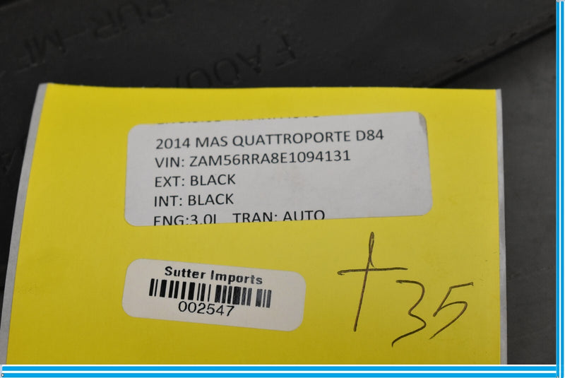 Load image into Gallery viewer, 14-21 Maserati Quattroporte Front Left Sill Scuff Plate Kick Panel Cover Oem