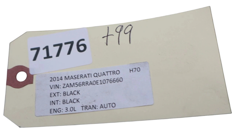 Load image into Gallery viewer, 14-17 Maserati Quattroporte Front Left Side Intercooler Duct Shroud Black Oem