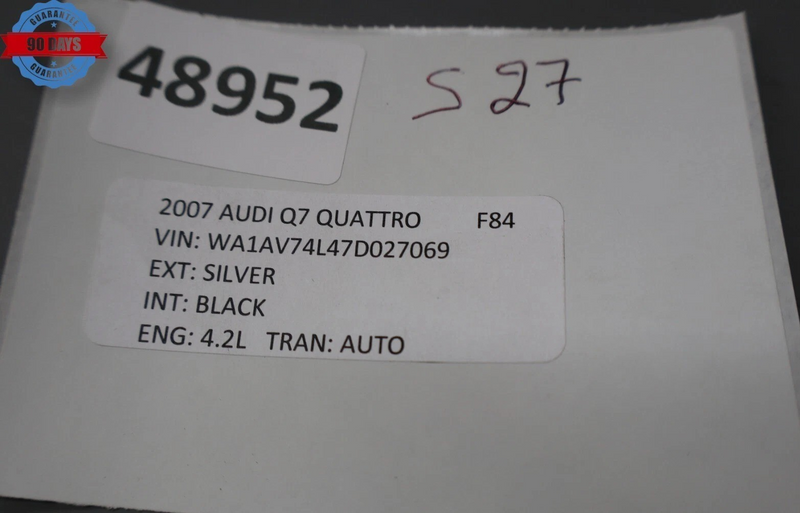 Load image into Gallery viewer, 07-15 Audi Q7 4L Rear Right Passenger Side Interior Door Panel 4L0863981 OEM