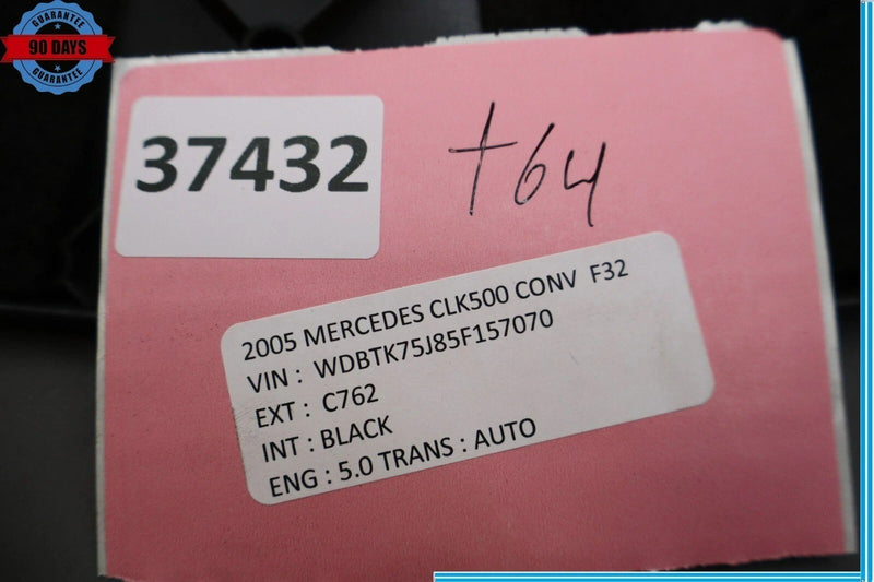 Load image into Gallery viewer, 04-09 Mercedes W209 CLK500 CLK55 AMG Trunk Convertible Roof Trim A2096900276 OEM