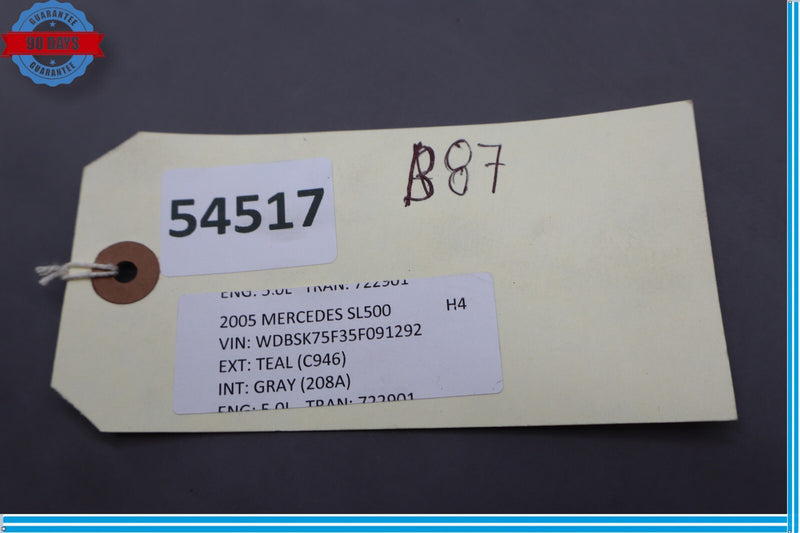 Load image into Gallery viewer, 03-06 Mercedes R230 SL500 Right Convertible Roof Top Striker w/ Sensor Oem