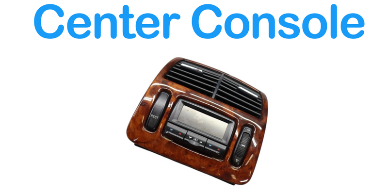 Load image into Gallery viewer, 00-06 Mercedes W220 S430 S55 AMG Rear Center Console A/C Air Vent Trim Wood OEM