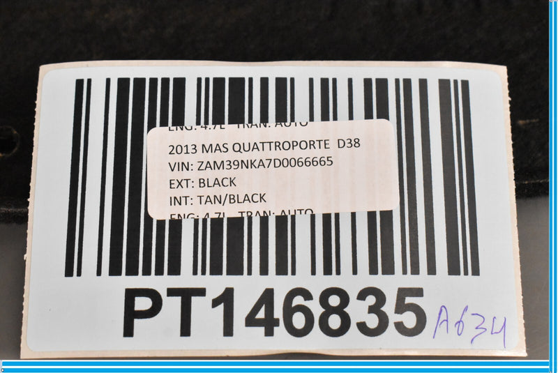 Load image into Gallery viewer, 04-13 Maserati Quattroporte M139 Right Foot Space Cover Mat Trim Black Oem