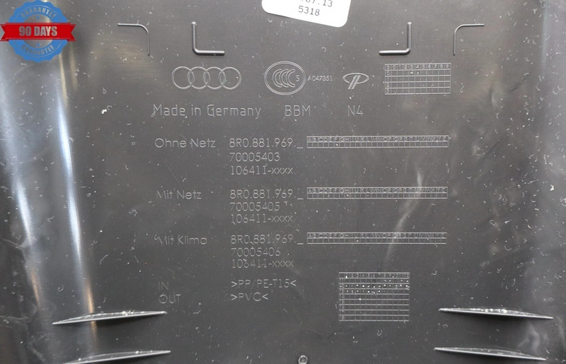 Load image into Gallery viewer, 12-18 Audi A7 Q5 Front Right Passenger Side Back Seat Cover Panel 8R0881969 Oem