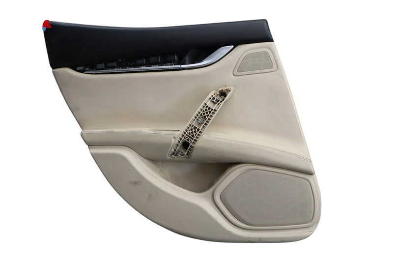 Load image into Gallery viewer, 14-22 Maserati Ghibli Rear Left Driver Side Interior Door Panel White OEM