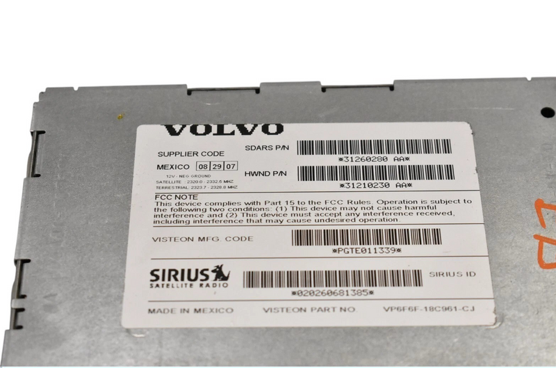 Load image into Gallery viewer, 06-13 Volvo C70 Satellite Audio Radio Equipment Tuner Control Module Unit Oem