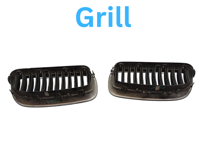 Load image into Gallery viewer, 11-13 BMW 528i 535i Front Left & Right Kidney Hood Radiator Grille Chrome Oem