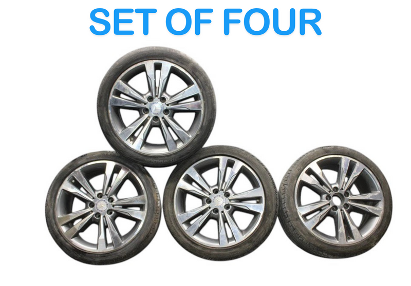 Load image into Gallery viewer, 14-17 Mercedes C207 E Class 18" 8.5jx18 5 Twin Spoke Rear Wheel Rim Set of 4 Oem