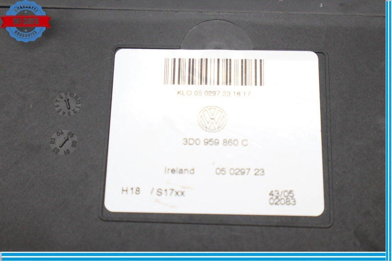 Load image into Gallery viewer, 06-13 Bentley Continental Flying Spur Rear Seat Control Module 3D0959860C OEM