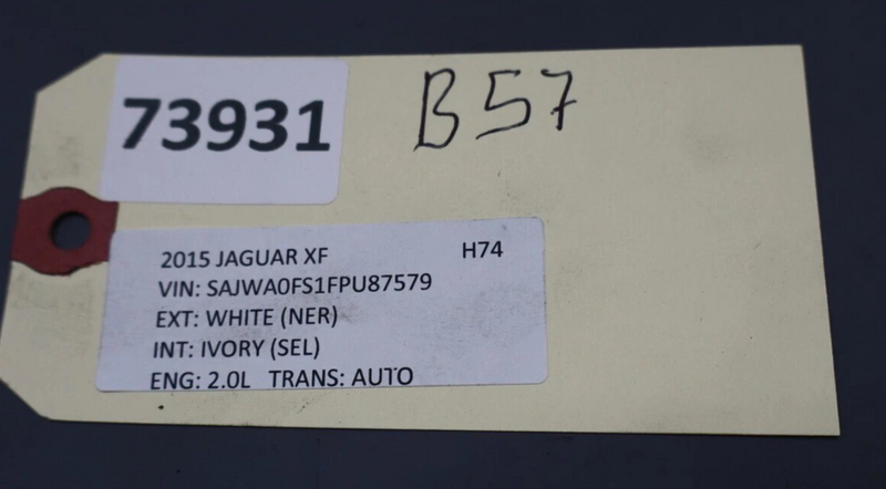 Load image into Gallery viewer, 10-19 Jaguar XF XJ XJL Electronic Parking Brake Actuator W/ Cable 8W832598AE Oem