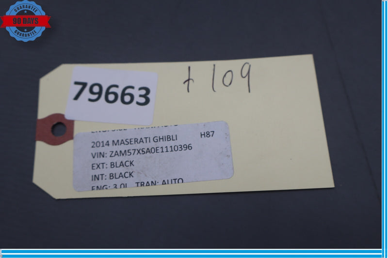 Load image into Gallery viewer, 14-17 Maserati Ghibli M157 Rear Right Or Left Side Seat Bolster Trim Cushion Oem