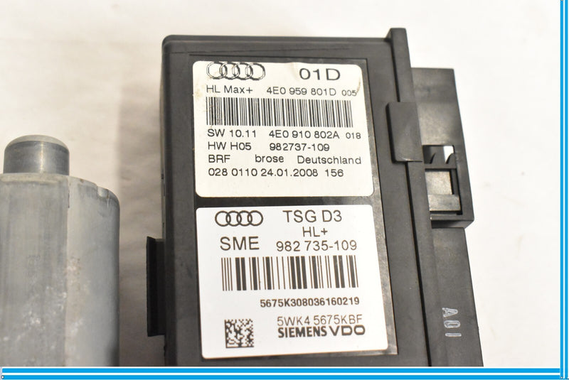 Load image into Gallery viewer, 04 05 06 07 08 09 10 AUDI A8 A8L WINDOW MOTOR REAR LEFT DRIVER SIDE DOOR OEM