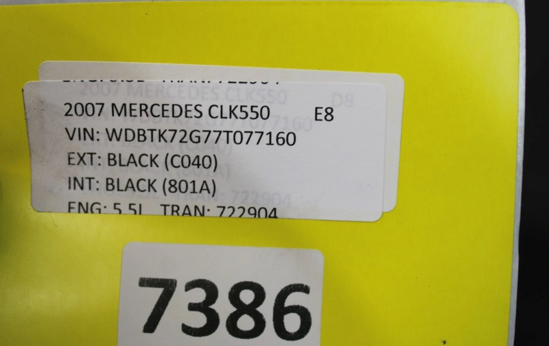 Load image into Gallery viewer, 03-09 Mercedes CLK350 CLK550 Rear Left Roll Over Protection Bar Headrest Oem