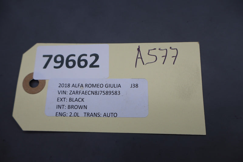 Load image into Gallery viewer, 17-19 Alfa Romeo Giulia Rear Center Seat Belt Seatbelt Buckle 01561129520 Oem