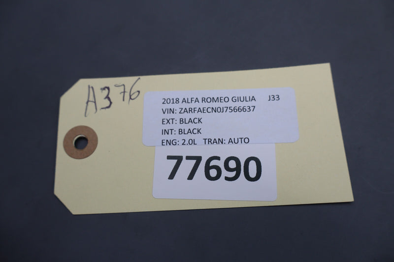 Load image into Gallery viewer, 17-19 Alfa Romeo Giulia Interior Roof Top Rear View Mirror Cover Trim Panel Oem