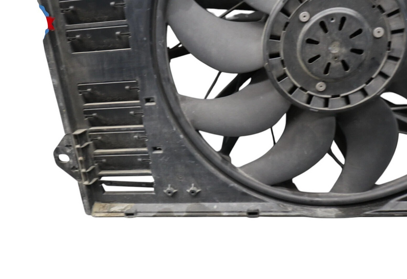 Load image into Gallery viewer, 10-16 Porsche Panamera Engine Radiator Cooling Fan W/ Motor Assembly Black OEM