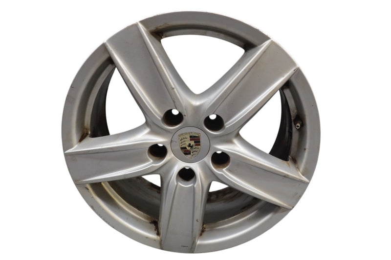 Load image into Gallery viewer, 11-18 Porsche Cayenne 958 18" 5 Spoke Alloy Wheel Rim 8Jx18 ET53 7P5601025D Oem