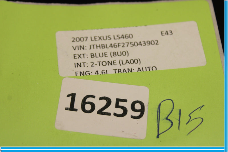 Load image into Gallery viewer, 07-17 Lexus LS460 Rear Left Driver Side Door Corner Quarter Window Glass Oem