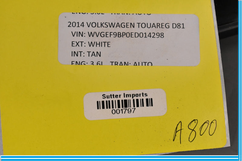 Load image into Gallery viewer, 11-18 Volkswagen VW Touareg Front Right Passenger Door Vent Window Glass Oem