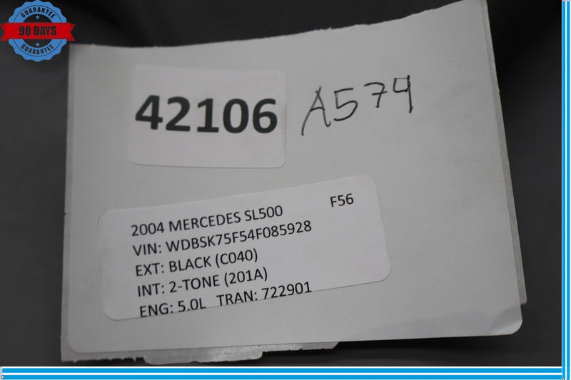 Load image into Gallery viewer, 03-12 Mercedes R230 SL500 Front Right Side Seat Outer Rear Cover Trim Oem