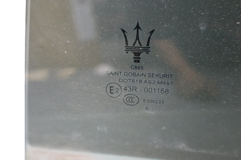 Load image into Gallery viewer, 14-22 Maserati Ghibli SQ4 M157 Rear Left Side Door Window Glass 670038121 Oem