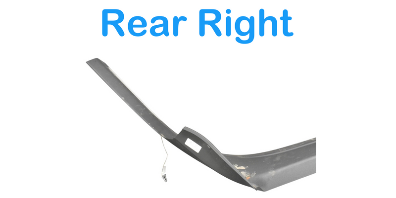 Load image into Gallery viewer, 11-15 Audi A8 Quattro Rear Right Lower Quarter Lid Cover Trim 4H0864608K Oem