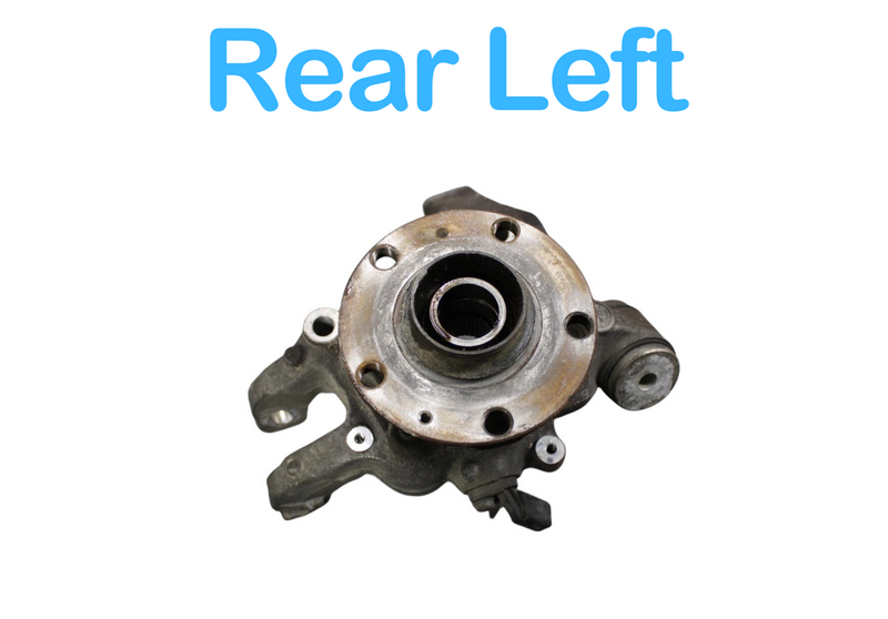 Load image into Gallery viewer, 07-12 Bentley Continental Rear Left Side Spindle Knuckle W/ Wheel Bearing Oem