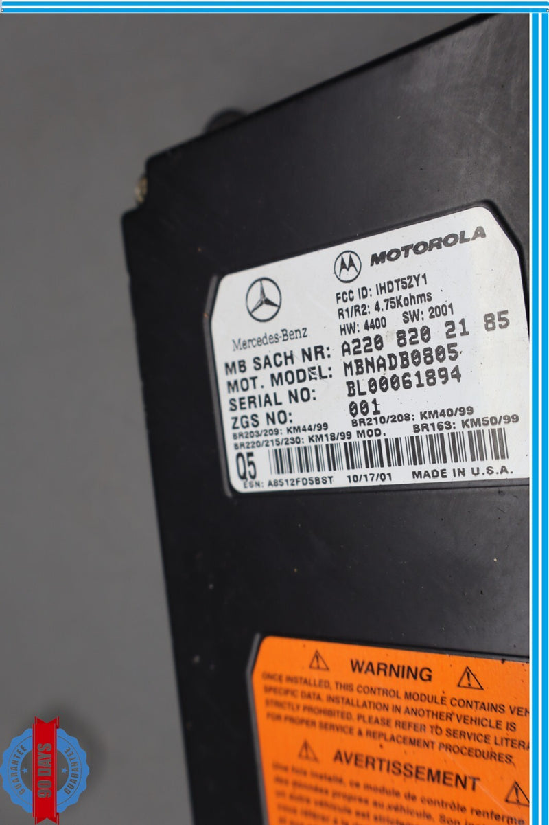 Load image into Gallery viewer, 00-06 Mercedes W220 SL600 SL500 Voice Command Control Module Unit ECU Oem