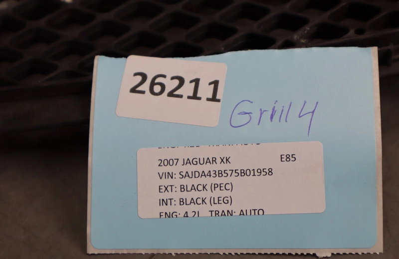 Load image into Gallery viewer, 07-09 Jaguar XK XKR Front Bumper Grille Grill Mesh W/ Logo OEM