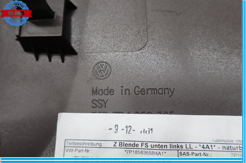 Load image into Gallery viewer, 11-17 Volkswagen Touareg Left Driver Knee Bolster Dash Trim 7P1858365B Oem