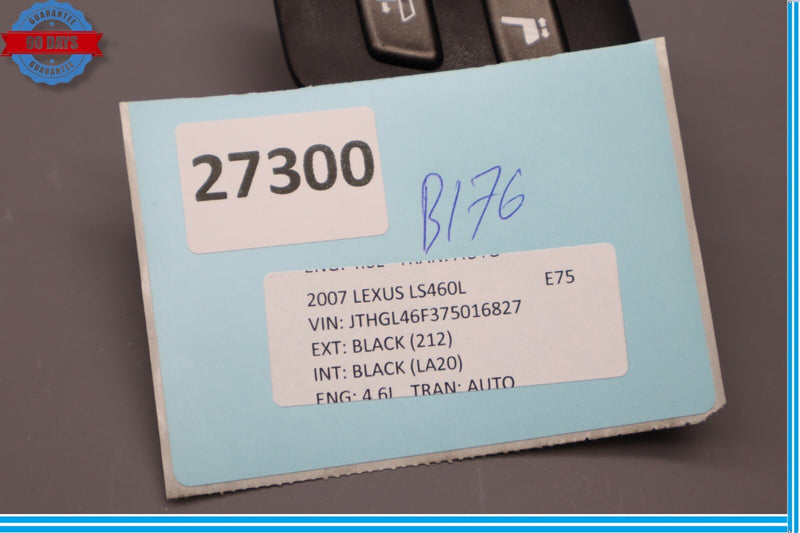 Load image into Gallery viewer, 07-12 Lexus LS460L Front Right Passenger Seat Adjustment Control Switch Oem