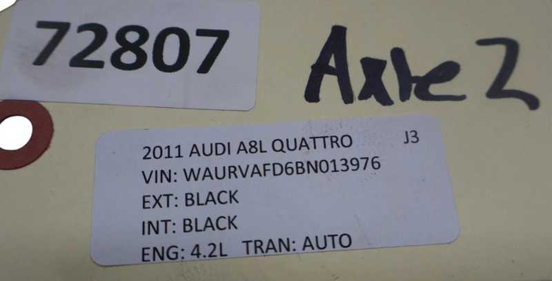 Load image into Gallery viewer, 11-18 Audi A8 A8 Quattro Front Left Driver Side CV Axle Shaft Drive Shaft OEM