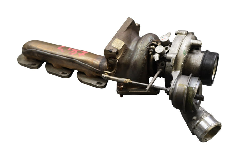 Load image into Gallery viewer, 11-20 Mercedes GL550 M278 Left Side Turbocharger Turbo Charger Manifold Oem