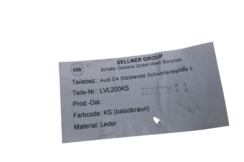 Load image into Gallery viewer, 11-17 Audi A8 A8 Quattro Front Left Driver Side Seat Switch Trim Cover Oem