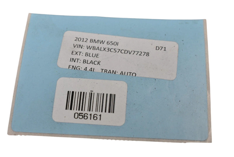 Load image into Gallery viewer, 12-19 BMW F12 650i 640i Rear Seat Cushion Top Upper Black 52207266504 Oem