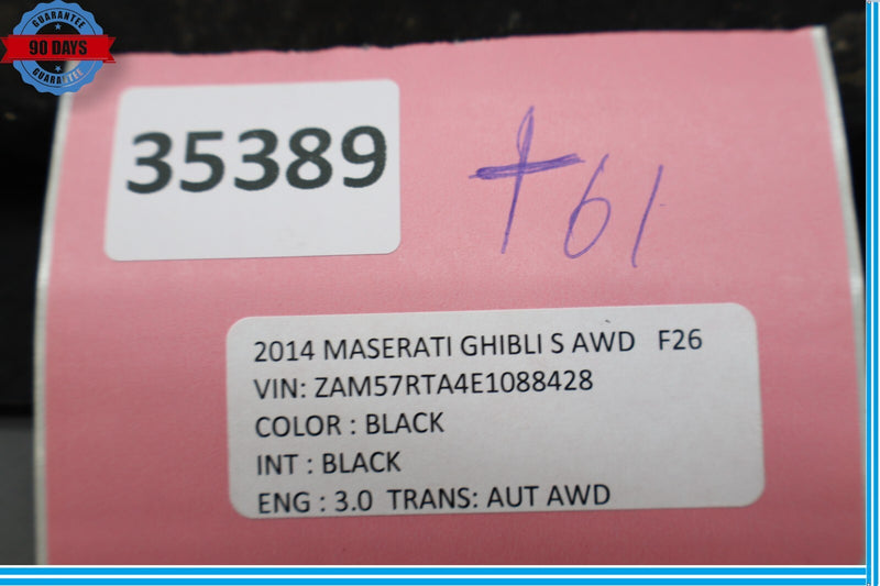 Load image into Gallery viewer, 14-20 Maserati Ghibli Trunk Battery Floor Carpet Panel Cover Trim Oem